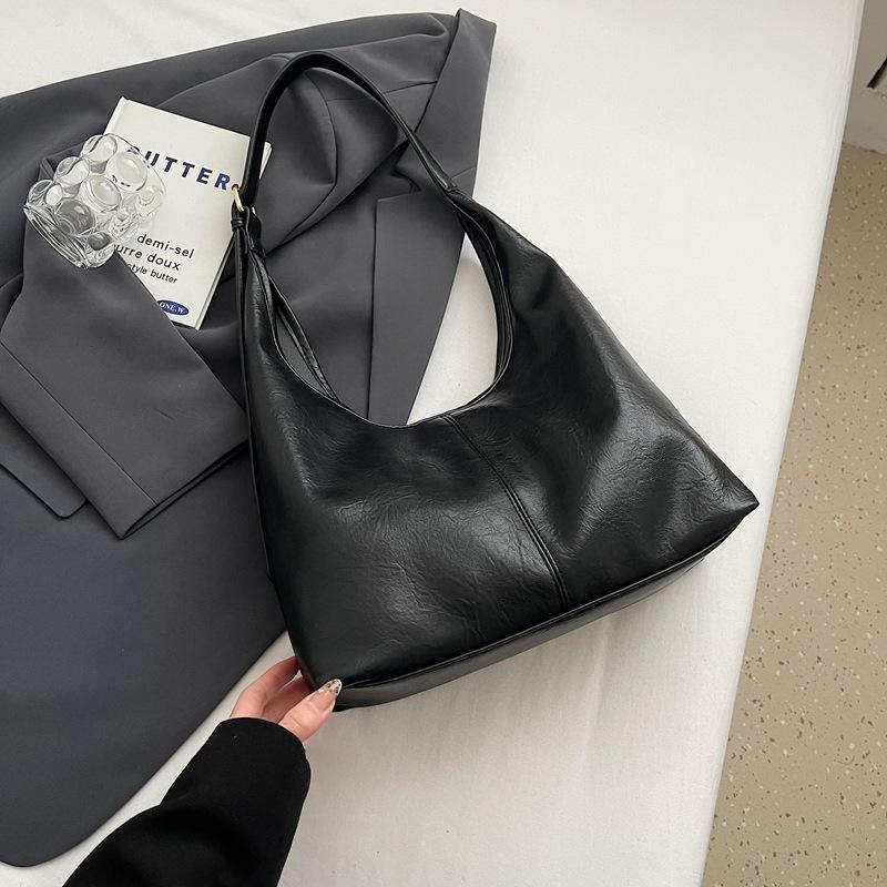 Premium sense Maillard tote bag women's 2025 new autumn and winter retro shoulder bag large capacity commuter bag