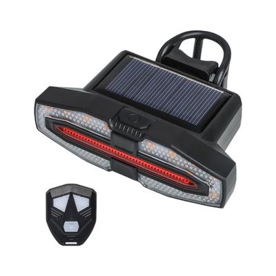 Ricarica Solare 4 Modalità di Illuminazione Avviso di Sicurezza Fanale Posteriore LED Biciclette Lampada Posteriore Impermeabile Fanale Posteriore Bici Luce Posteriore Biciclette