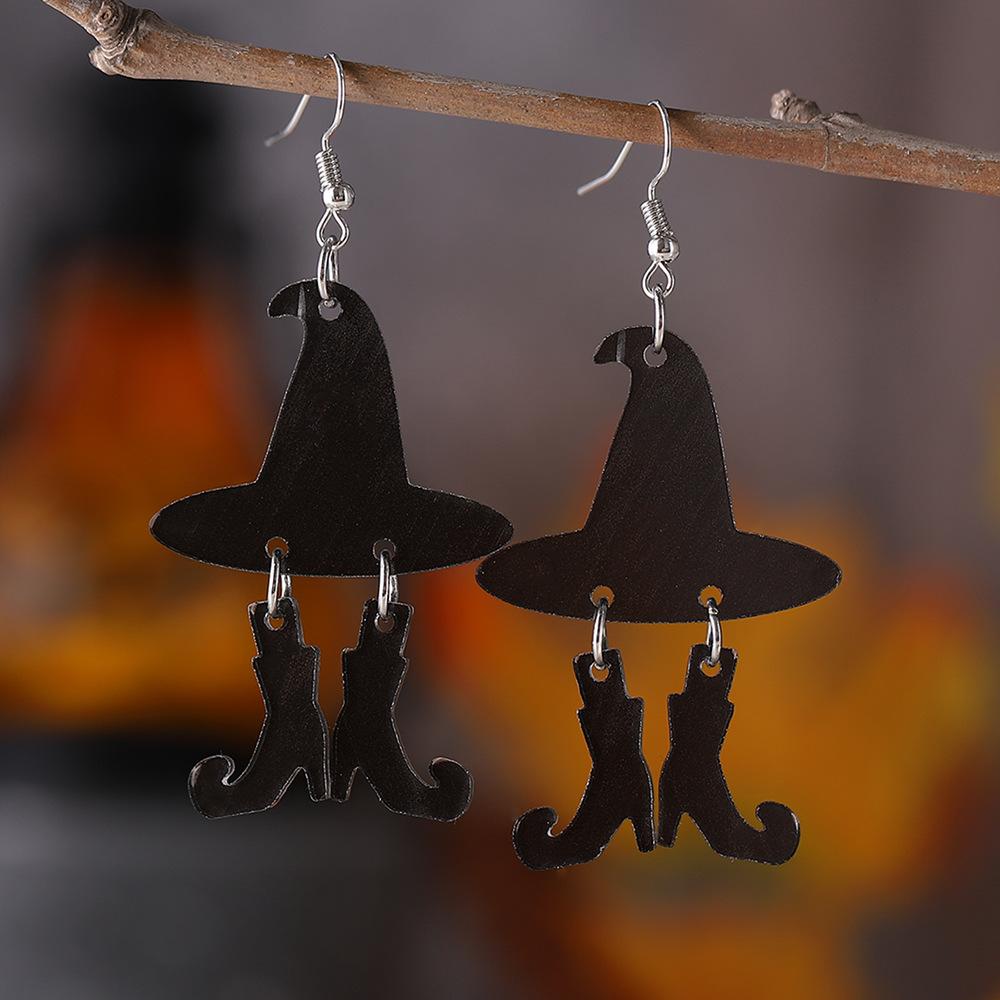 2 STK Halloween Spaß Personalisierte Ohrring-Accessoires Kürbis Geist Totenkopf Ohrring Geeignet für Party- und Feiertagsgeschenke