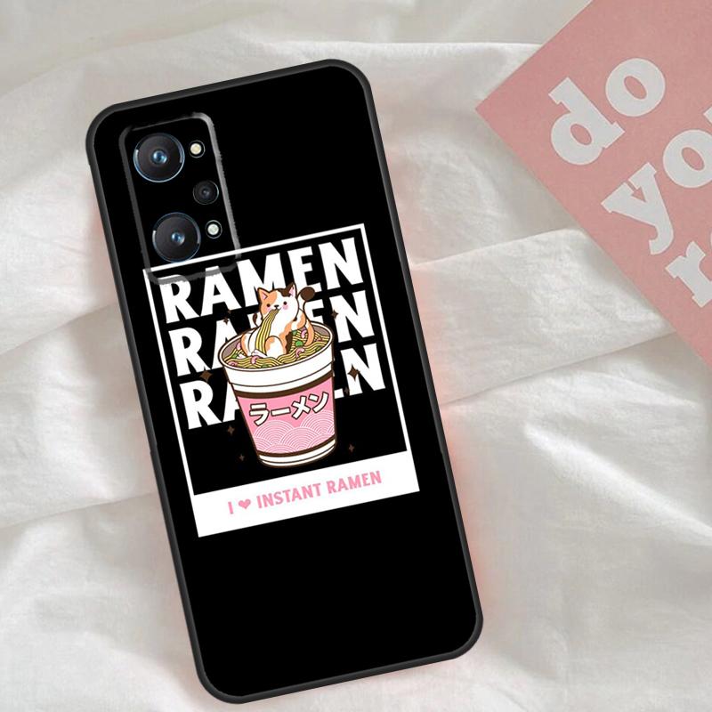 Eating Ramen Noodle Lovers Case For Realme C75 C63 C61 C65 C67 C55 C51 C53 C35 C71 15 11 12 13 14 Pro Plus GT6 GT7 Pro