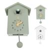 Bird House Wall Clock Bird Voice Call Nordic  Bird House Pendulum Wall Hanging Clock for Office