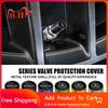 EVW5   For AMG Benz 4pcs Car Wheel Tire Valve Caps Air Stem Covers for MERCEDES BENZ W203 W204 W205 W209 W210 W211 W212 W176 W166 W163