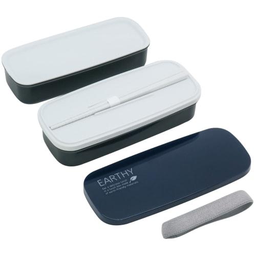 OSK Two-Tier Lunch Box, Navy, PW-28K