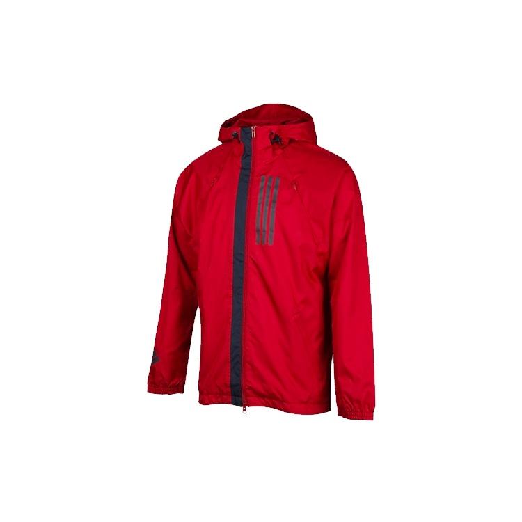 adidas Sports Zipper Hooded Jacket Purple Men s EK4625 M