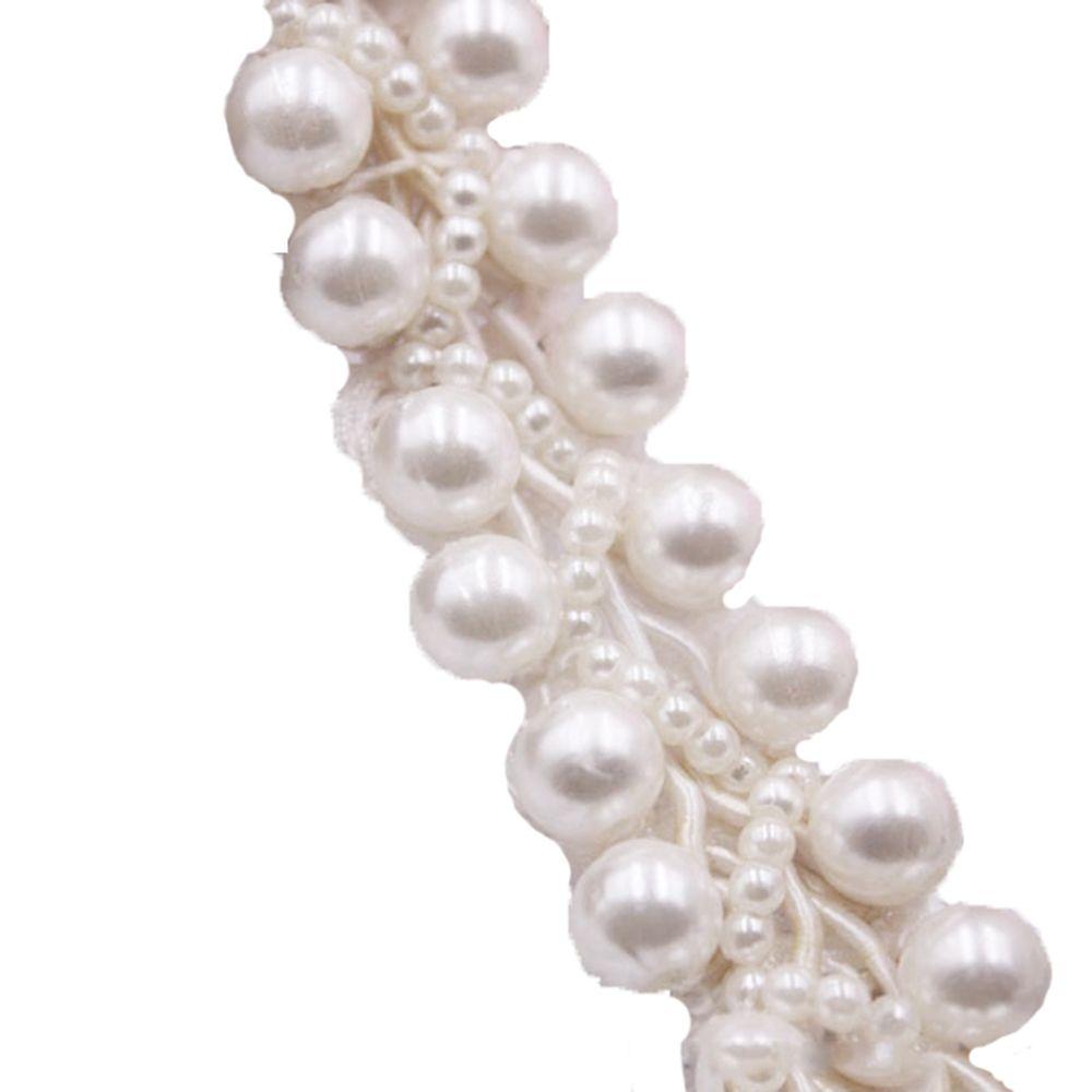 

Смужка тканини Мереживо з бісеру Вишитий комір Мереживна обробка Намистини для одягу Аксесуари з тканини Мереживна тканина білий