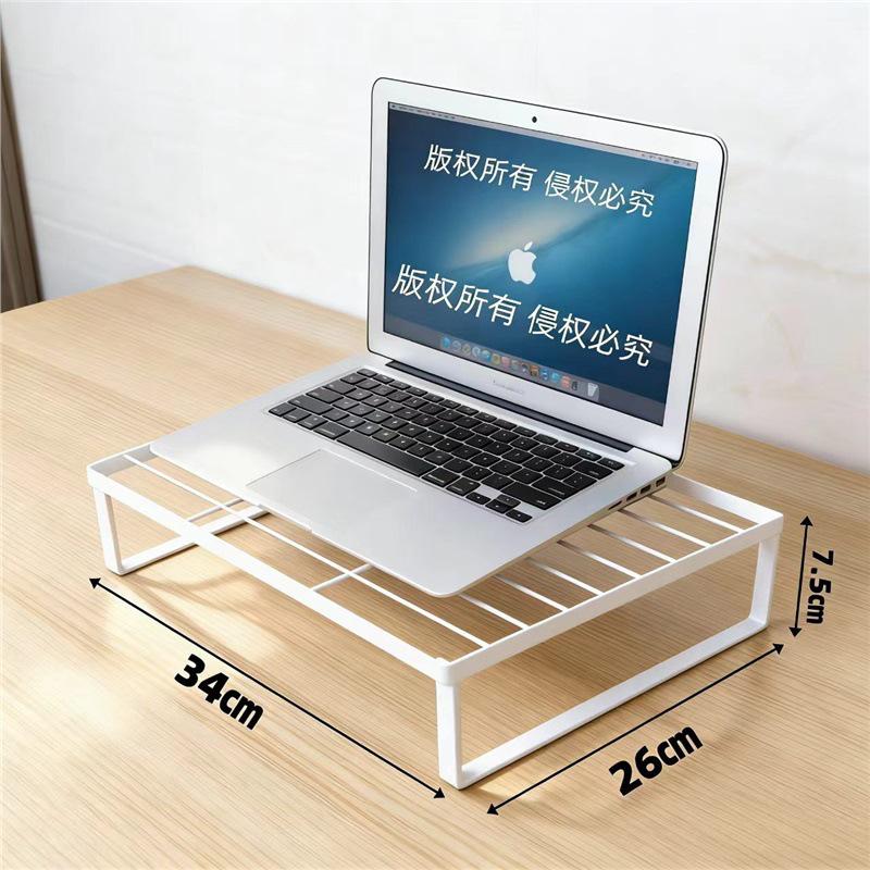 Laptop Cooling & Monitor Stand - Adjustable Height for Home, Office, Dorm Desk