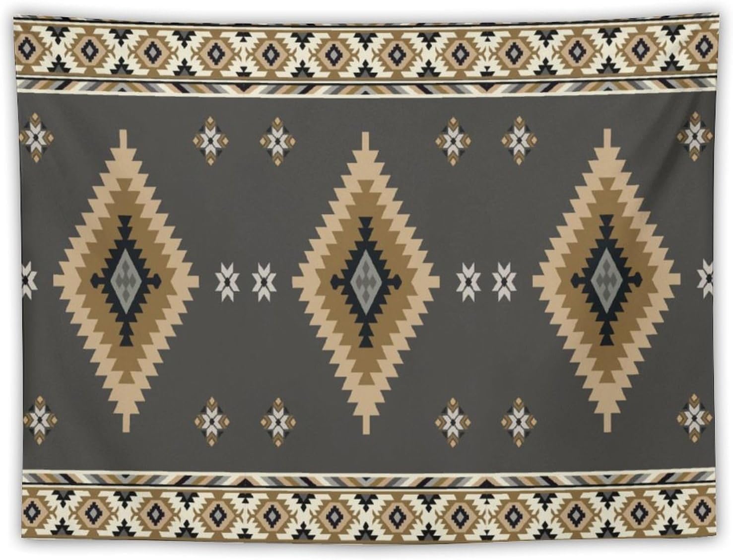 Aztec Tapestry, Southwestern Native Tribal American Ethnic Pattern Western Boho Geometric Wall Hanging for Room Tapestry Living 180x320cm