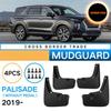 4pcs/set Mud Flaps for Hyun-dai Palisade 19-23 Splash Guards Fender Mudguard For 2019-2023 Palisade Black