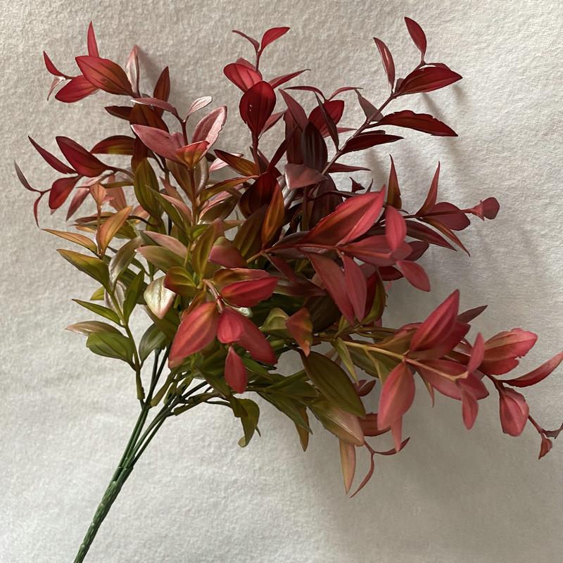 Faux Greenery Plastic Leaves For Wedding Arch Decor Photography Props Decor Home