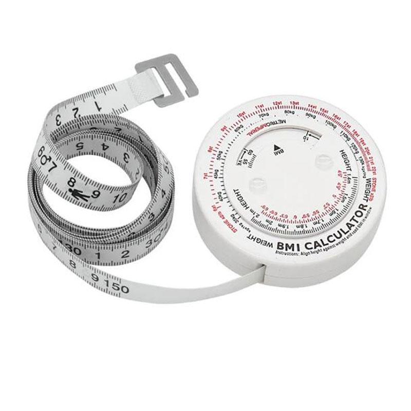 BMI Kalkulator Automatisk Teleskopisk Målebånd Kroppsmålebånd Centimeter Søm Linjal Verktøy