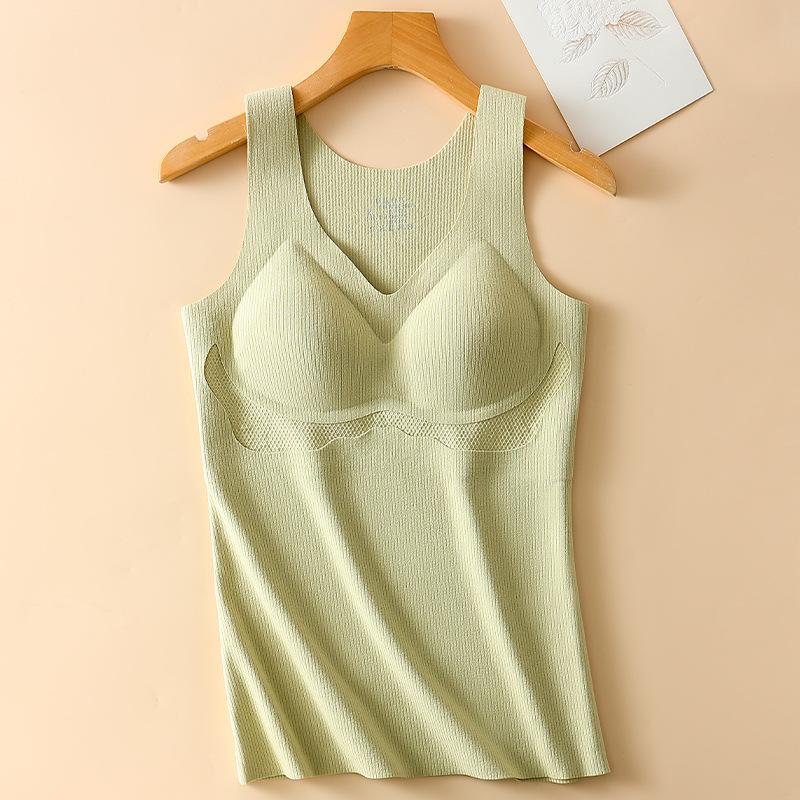 

Женский бархатный теплый жилет средней длины: Утолщенный, полувысокий воротник, тонкий жилет без рукавов для зимней носки L светло-зеленый