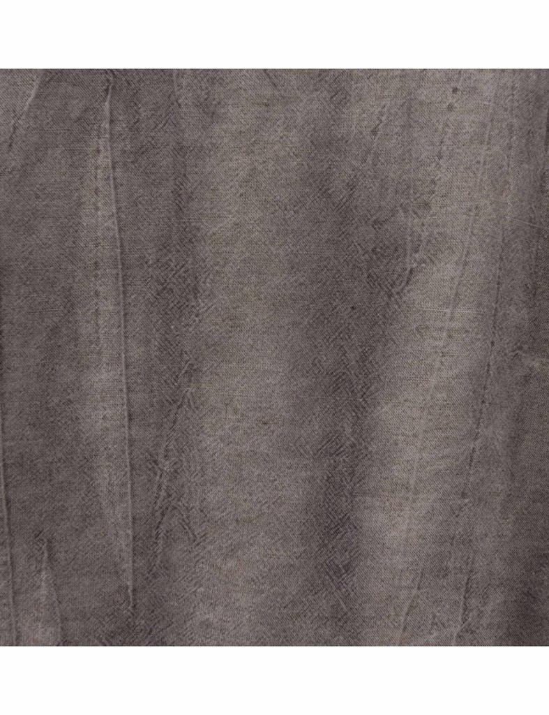 Burkeru Cotton Linen Dyed Long Sleeve Shirt Gray