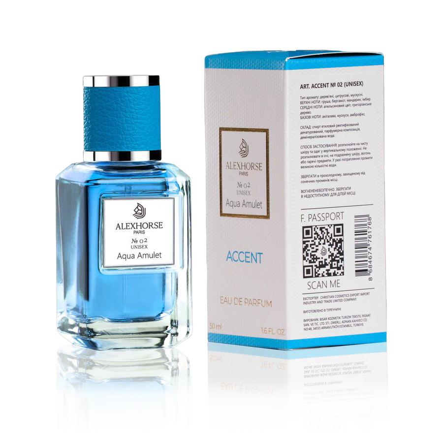

Unisex Eau de Parfum Alex Horse Aqua Amulet ACCENT, 50 ml AA-002