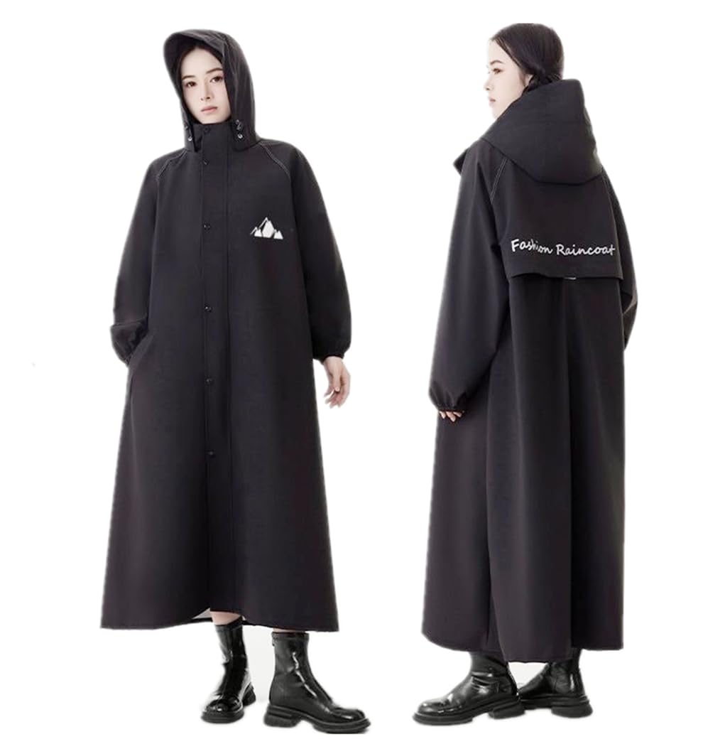 

Дождевик для для женщин и дождевой рюкзак для поездок на работу или ветрозащитный и для сезона дождей, легко носить [CALASOU] велосипедный, мужской, дышащий, чёрный