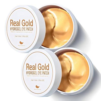 Plasture pentru ochi cu hidrogel din aur real, 60 bucăți, 2 bucăți