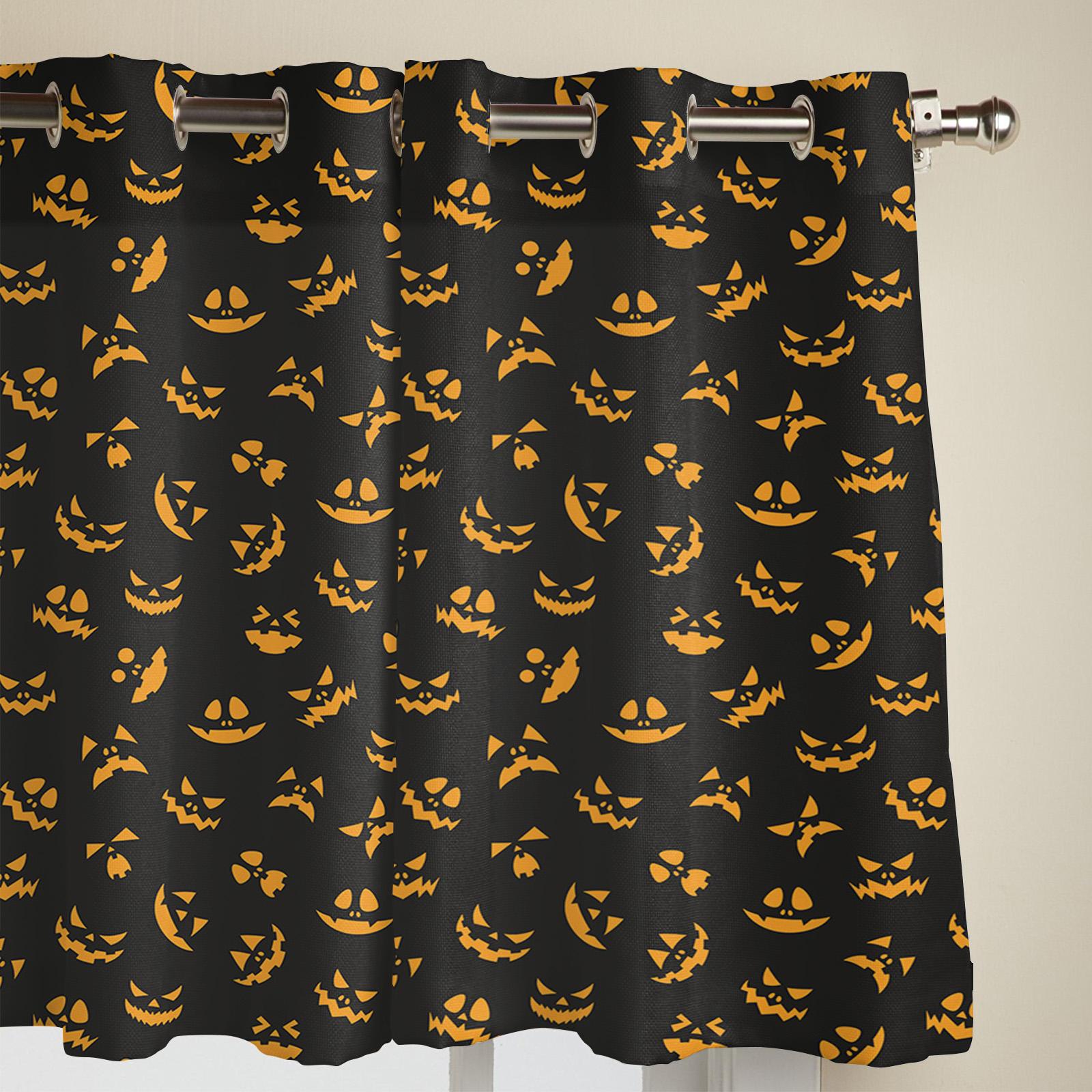 Хэллоуин Тыква Ужасы Шторы для Спальни Гостиной Оконные Шторы Обработка Жалюзи Кухня — фото 4