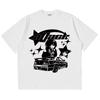 Oversized TShirt Unisex Y2k Tops Cotton  Print Car Summer Harajuku Streetwear Graphic Short Sleeve Tee Vintage Aesthetic Clothing