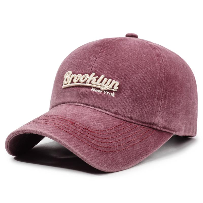 Personalized Embroidered Ripped Slim Baseball Cap - Unisex Trendy Sunshade Cap