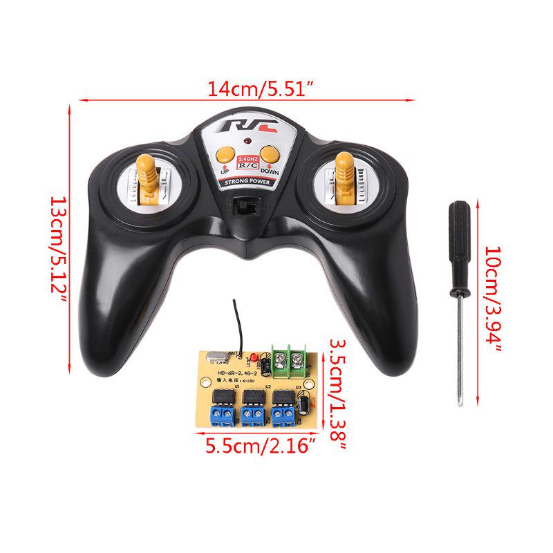 Telecomandă de mare putere 6CH 2.4G 50 metri cu receptor 6-15v pentru model auto, navă, instrument DIY
