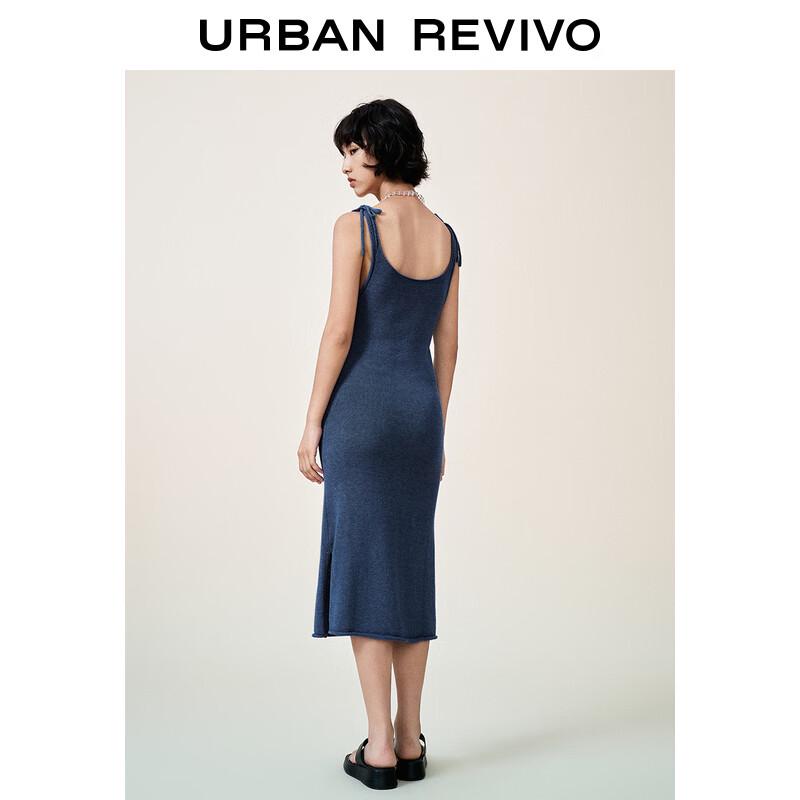 UR Women's 2024 Autumn Slim-Fit Knit Strappy Midi Dress