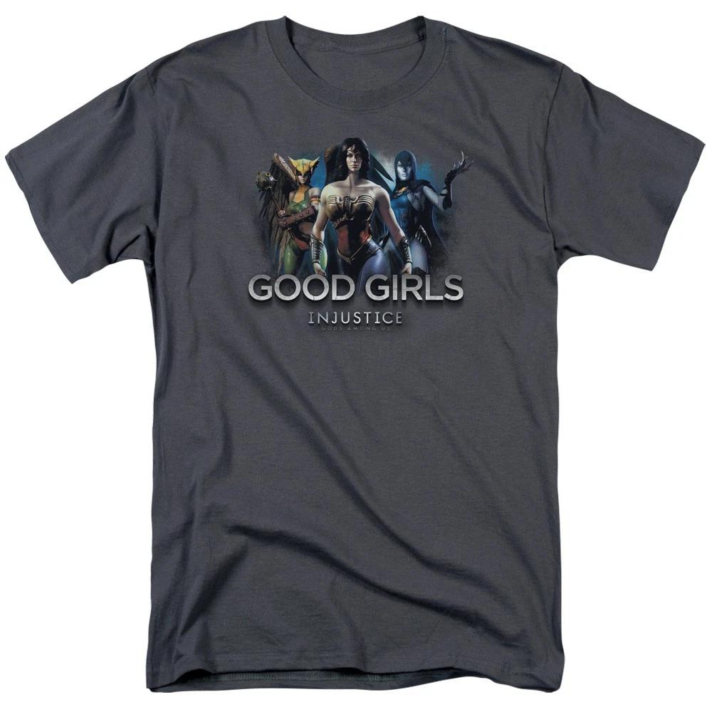DC Comics - Injustice Gods Among Us - Good Girls - Unisex Children s T-shirt - Gray 110