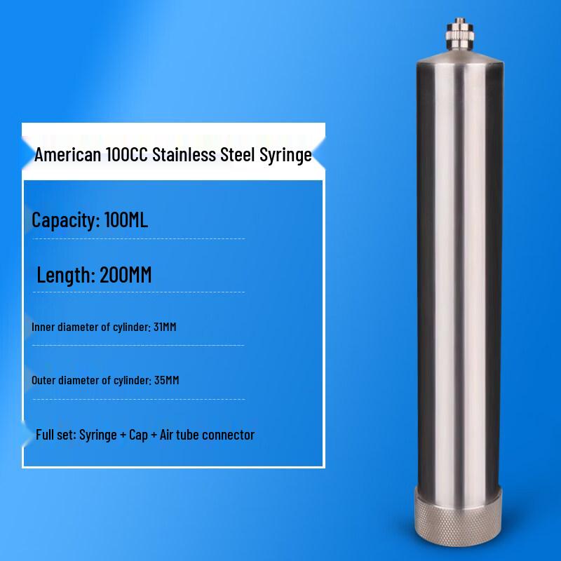 

100CC Stainless Steel Luer Lock Syringe
