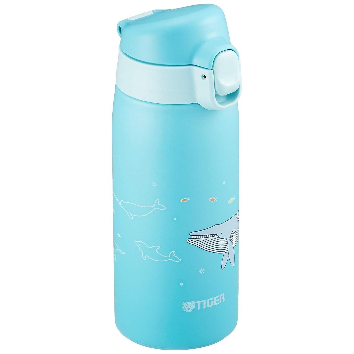 Tiger Thermos Bottle 350ml Kameichido Mug Stainless Steel One-Touch Lightweight Whale MCT-A035A