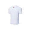 Li Ning Sports Basketball Series CBA Liaoning Team Solid Color Printed Logo Quick-Dry Short Sleeve T-Shirt Men T-Shirt White ATSSD11-2