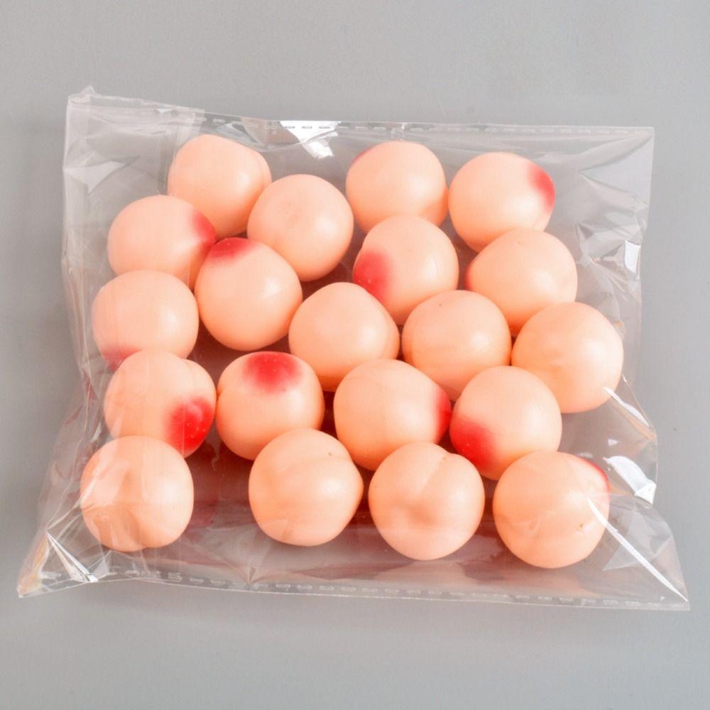 20pcs Lifelike Artificial Fruits Model Strawberry Simulation Kitchen Toy Children/Kids