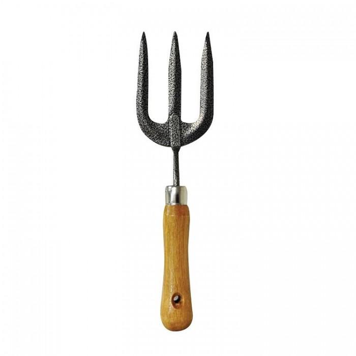 Kingfisher Wooden Handled Garden Hand Fork