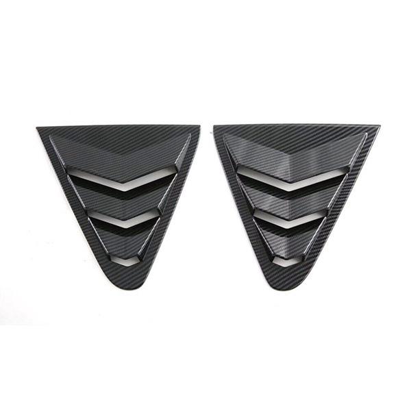 

Carbon Fiber Grain ABS Car Louver Stickers, 2 pcs - Exterior Decorative Accessories none