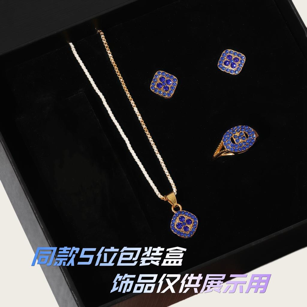 Ladies Square Belt Gem Watch Set, Popular Fashion Light Luxury Bamboo Pattern Ladies Belt Watch