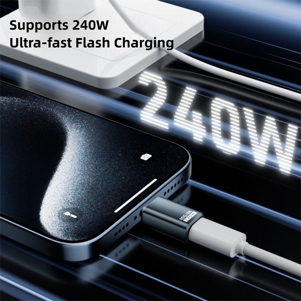 240W Type-C Converter 80Gbps 8K 60HZ USB4 Adapter Data Transmission Male To Female USB-C Extension Connector Mobile Phone