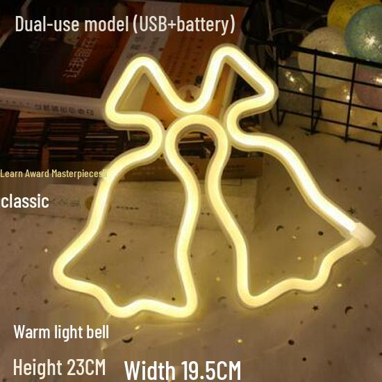 Manufacturer's New LED Neon Light: Lightning Cloud, Planet, Heart, Rainbow – Perfect for Christmas Night Décor.