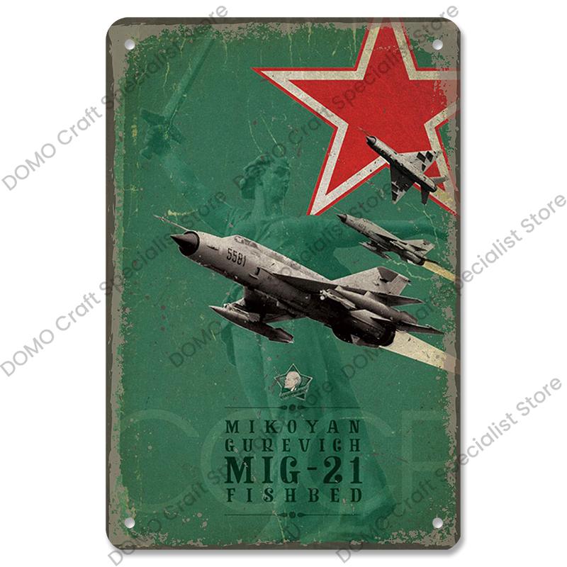 Airplane Poster Metal Tin Signs Vintage Model Plane Meeting Aerien Metal Plate Wall Decor Bar Club Garage Home