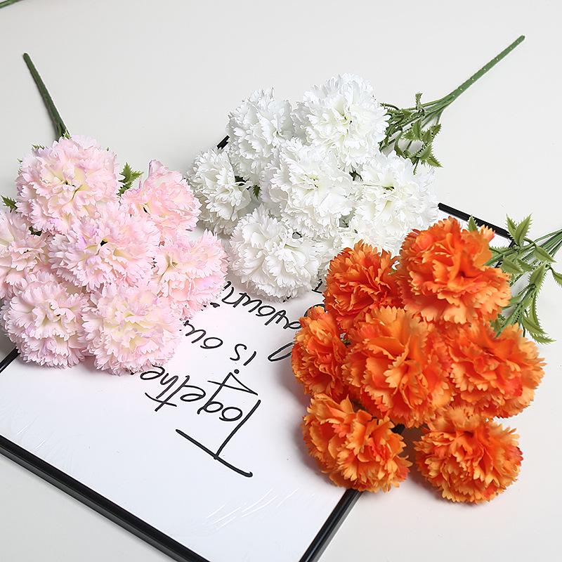 High-End Artificial Carnation Bouquet for Weddings and Home Decor
