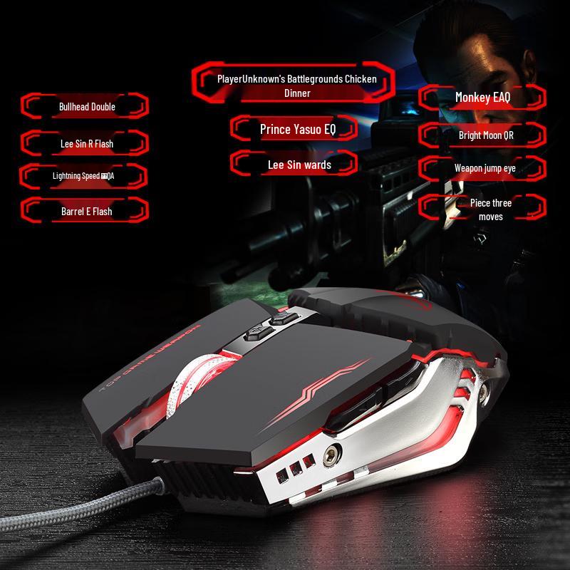 Fenghuolang Wrangler Mechanical Wired USB Gaming Mouse