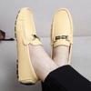 Women Comfort Flats Casual Slip on Men’s Moccasins Loafer Driving Shoes Unisex Plus Size White Shoes