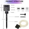 10M 100LED Solar Rope Strip Lights Waterproof Tube Rope Garland Fairy Light Strings for Outdoor Indoor Garden Christmas Decor