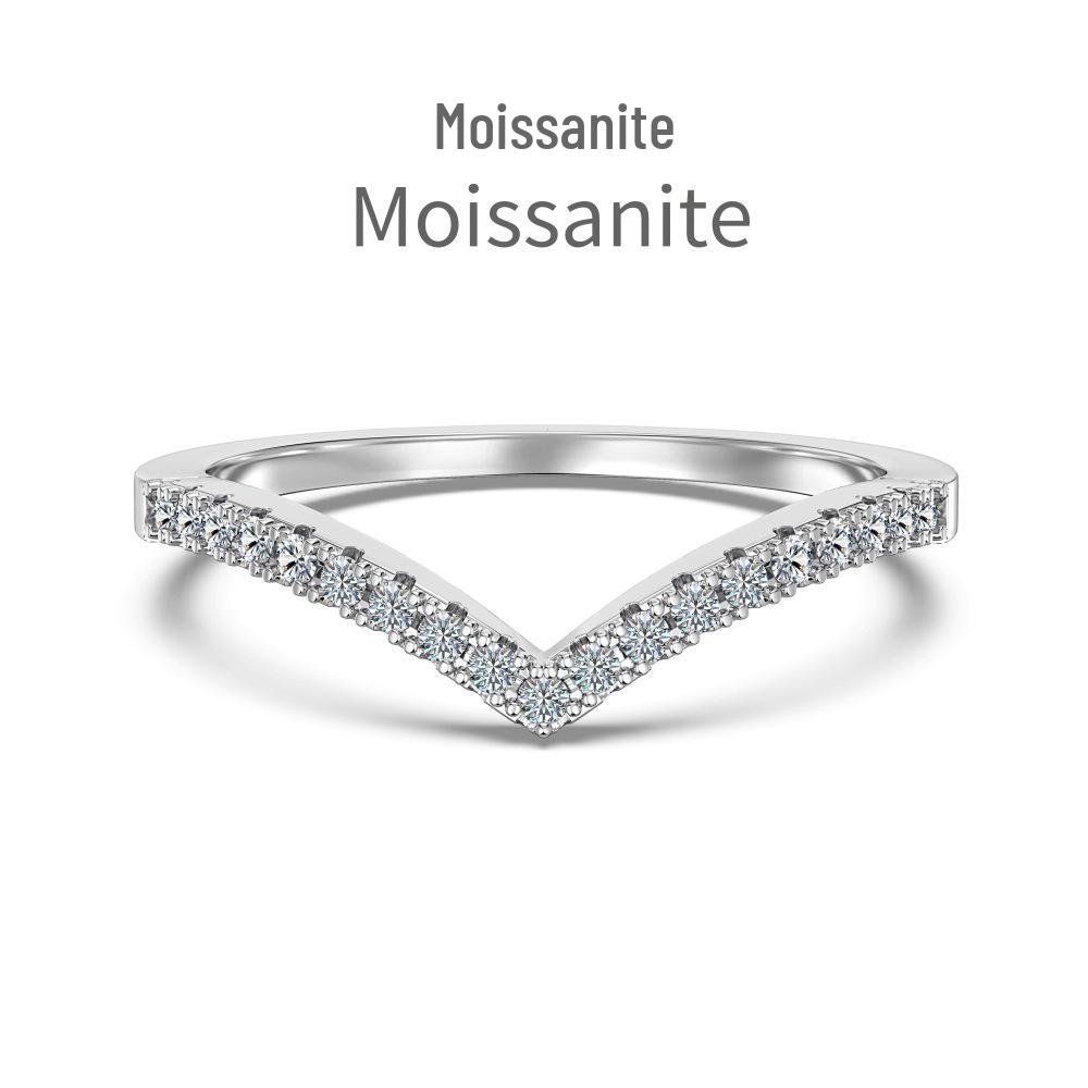 Stilvoller S925 Sterling Silber Ring für Mädchen - Leichter Luxus, Super Glänzend, Modern für den täglichen Gebrauch