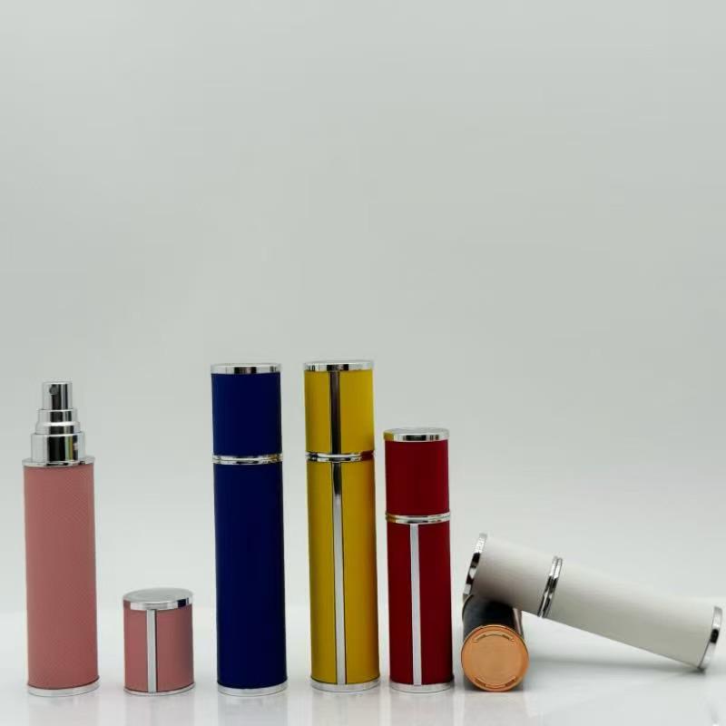 Lambskin Portable 5ml/10ml Perfume Spray Bottle - Detachable Travel Sample Bottle In Stock