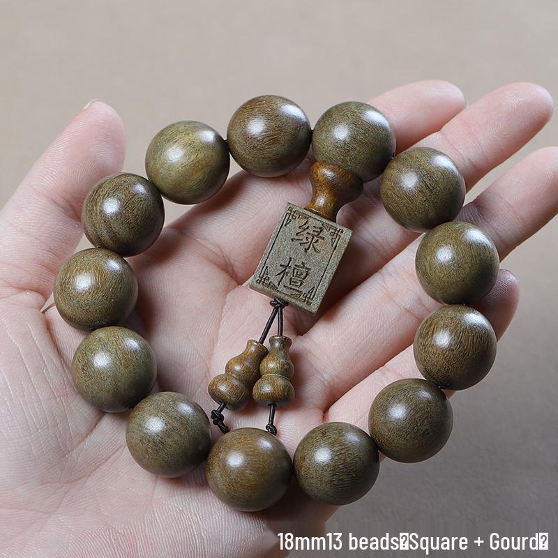 Argentina Green Sandalwood Men's and Women's Bracelet - 108 Beads, Prayer Beads of Yu Sandalwood & Rosewood.