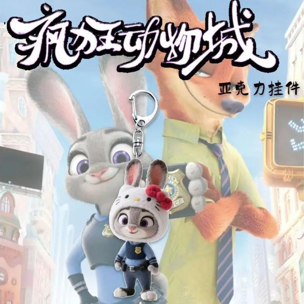 Zootopia Animace Periferie Klíčenka Kreslený Judy Nick Roztomilý Akrylový Klíčenka na Školní Tašku Muži a Ženy Narozeninové Dárky