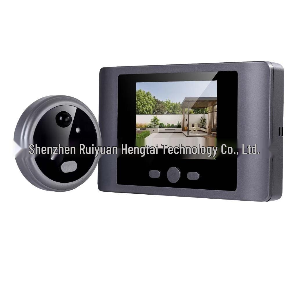 2.4G Wireless Doorbell Camera with 2.8" Screen, PIR Motion Detection, Anti-theft, 720P HD.