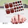 22 Tips Summer Hot Stamping Laser New Manicure Sticker Foot Nail Sticker