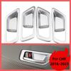 Car Inner Door Handle Bowl Cover Trim for Toyota CHR C-HR 2016 2017 2018 2019-2026 ABS Carbon Fiber Stickers 4Pcs Decoration