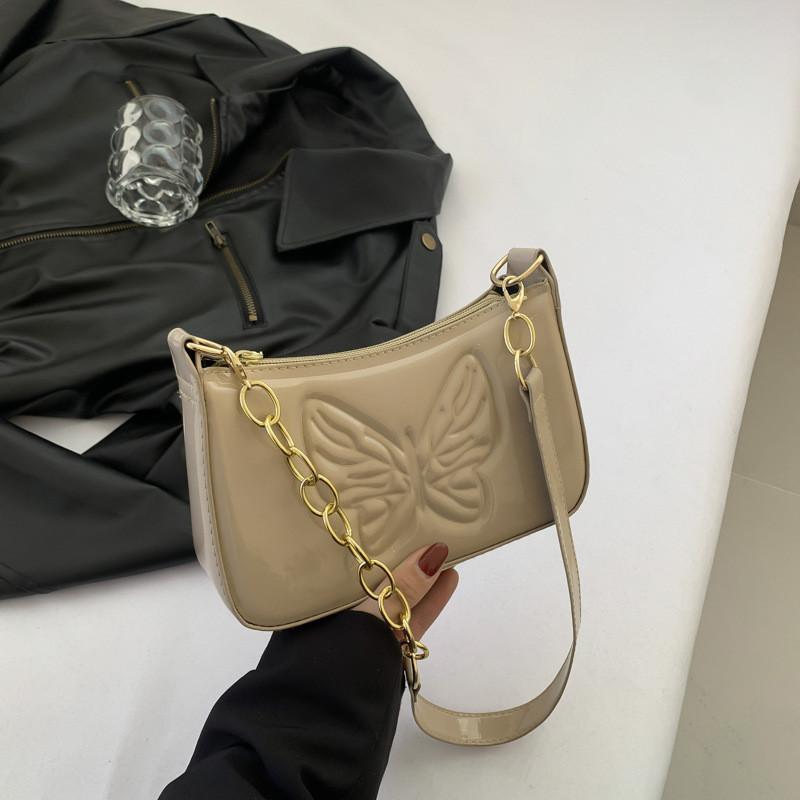 New Arrival 2024 Spring Trendy Handbag Minimalist Commuter Tote Bag Stylish Underarm Bag In Red хаки