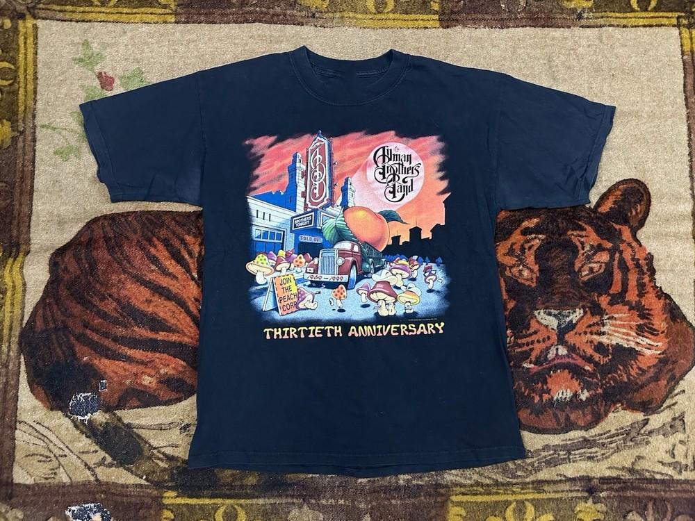 thirtieth anniversary Allman Brothers Band Black s5XL Unisex Shirt R351 S