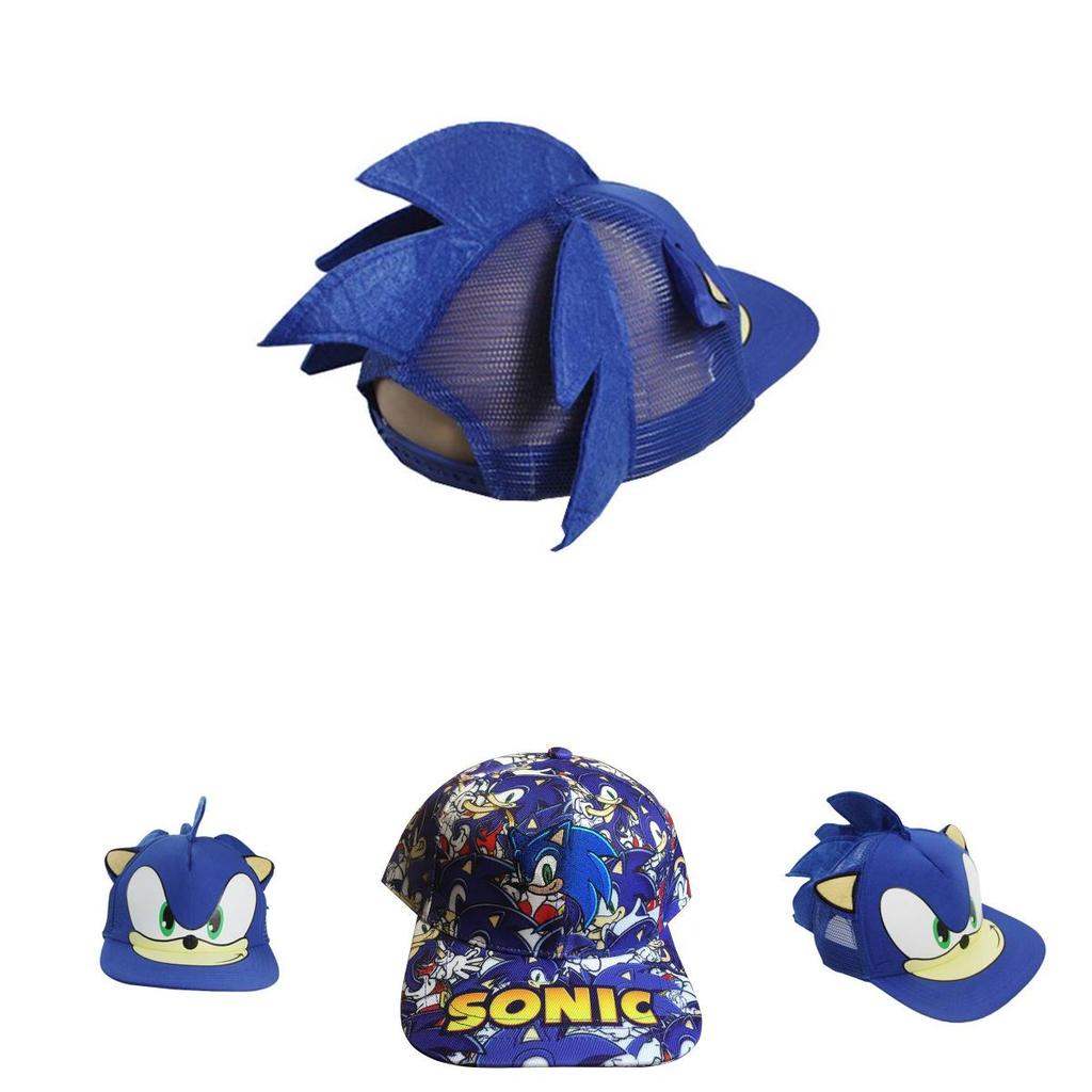Cartoon Sonic The Hedgehog Sun Hat Soft Breathable Material For Kids Adults