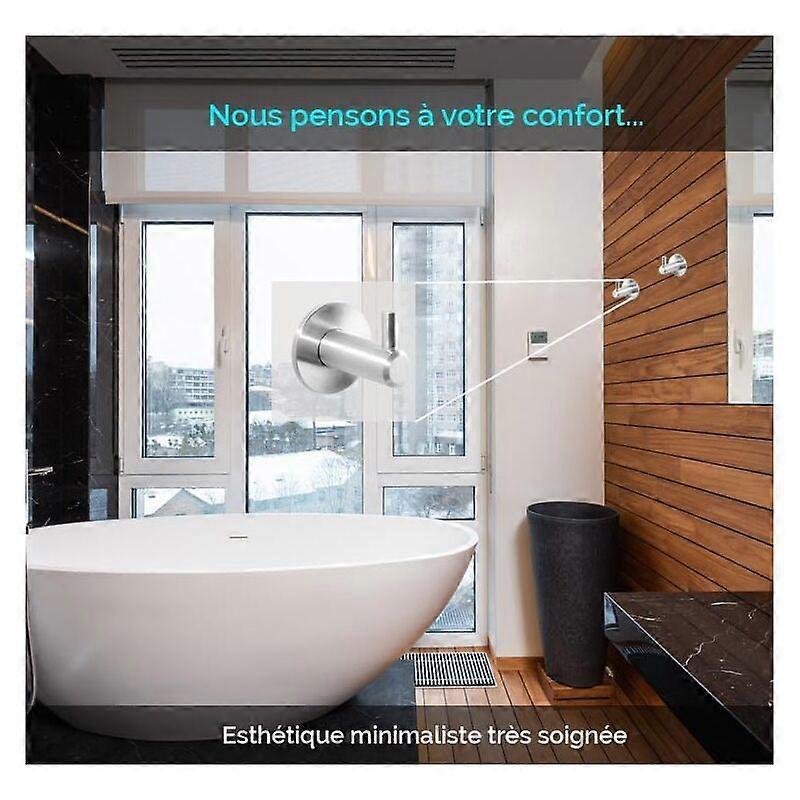 Hem Badrum Krok Set om 2 Designerkrokar i Borstat 304 Rostfritt Stål.